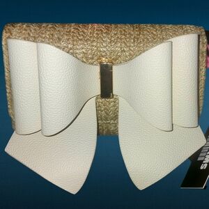 LIKE DREAMS BONNIE STRAW WALLET CROSSBODY BAG